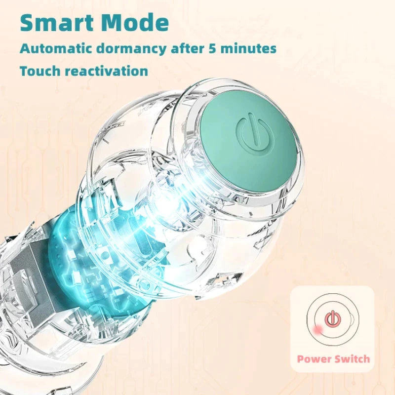 SmartPaws Interactive Self-Rolling Cat Ball Toy - Electric, Automatic, Pet Training & Fun