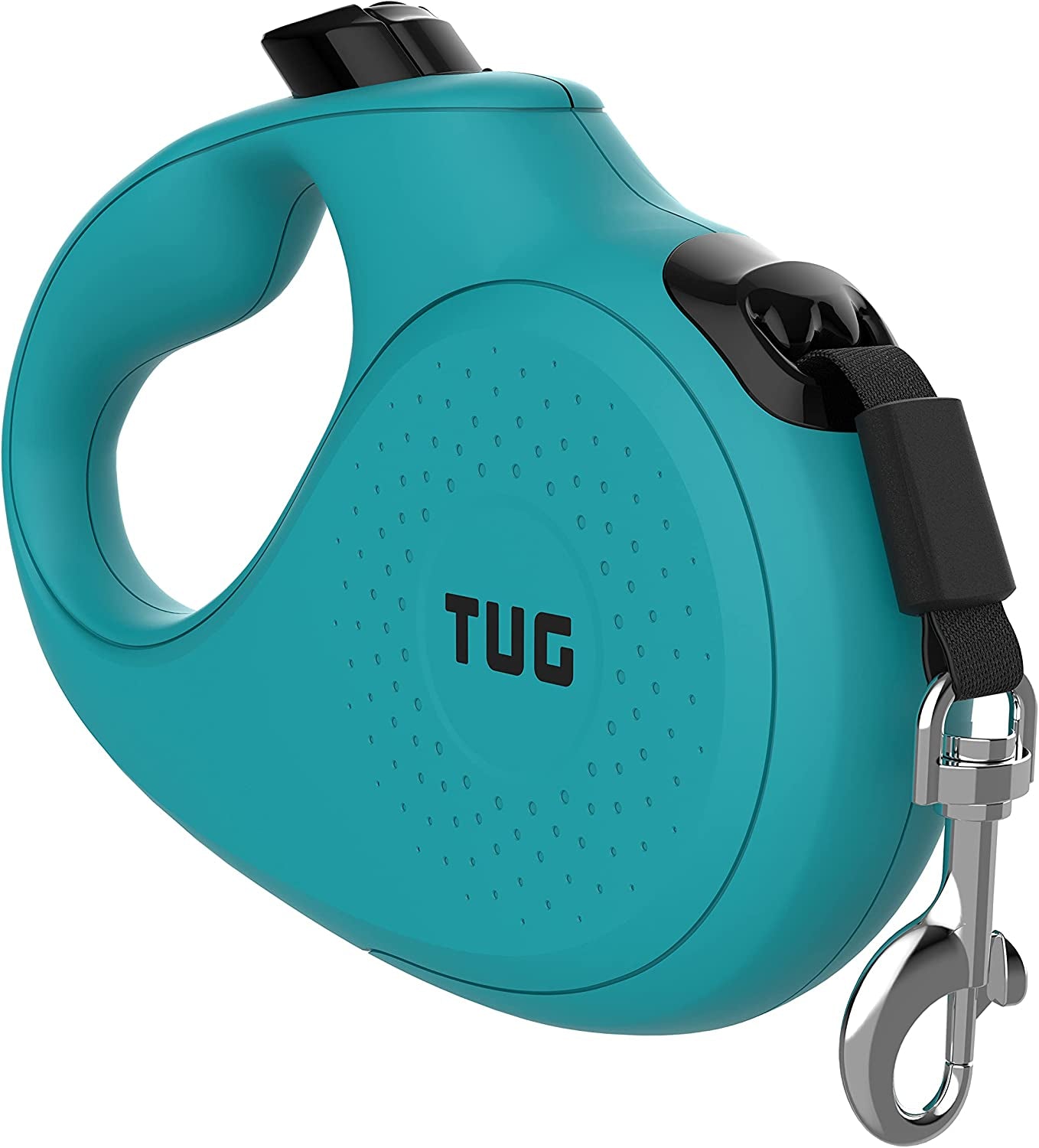 Retractable Dog Leash – 16ft Tangle-Free Nylon Tape, 360° Swivel, Durable Pet Walking Lead (Small, Aqua)