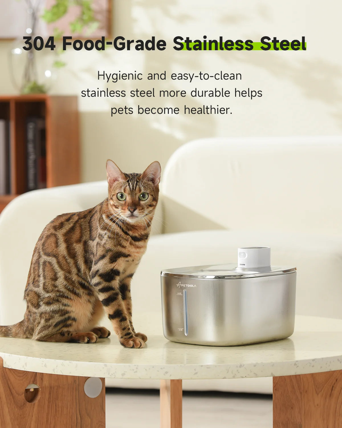 4L Wireless Cat Water Fountain – Automatic Sensor Pet Drinking Dispenser for Cats & Small Dogs