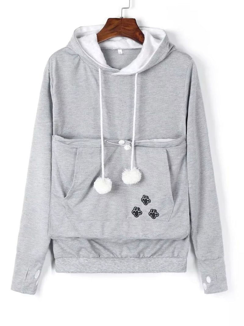 The Purr-fect Pouch Hoodie β Snuggle Your Pet Like a Marsupial in Style New
