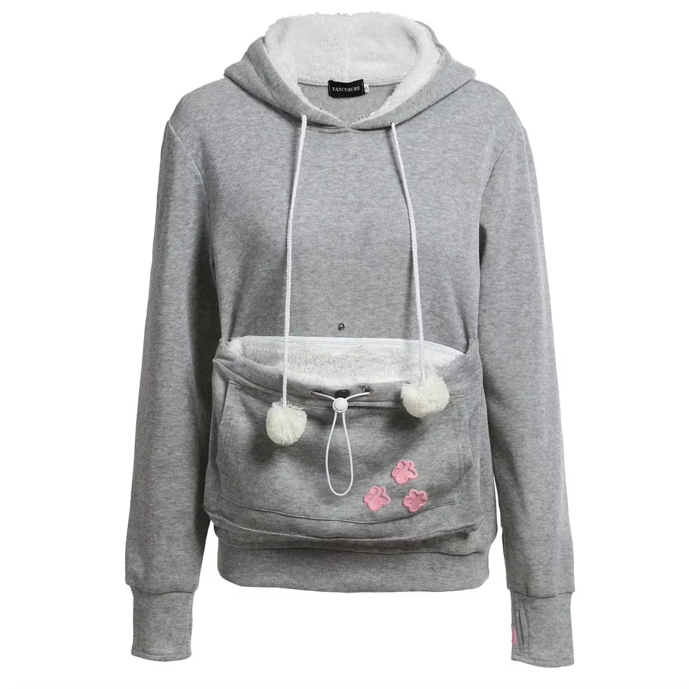 The Purr-fect Pouch Hoodie β Snuggle Your Pet Like a Marsupial in Style New