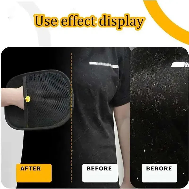 Pet Hair Remover Gloves – Reusable Double-Sided Grooming Tool for Dogs, Cats, Carpets & Furniture
