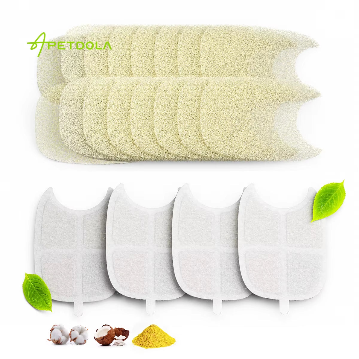 Replacement Filters for FS10PRO Stainless Steel Pet Water Fountain – 6-Layer Filtration System (4-Pack)