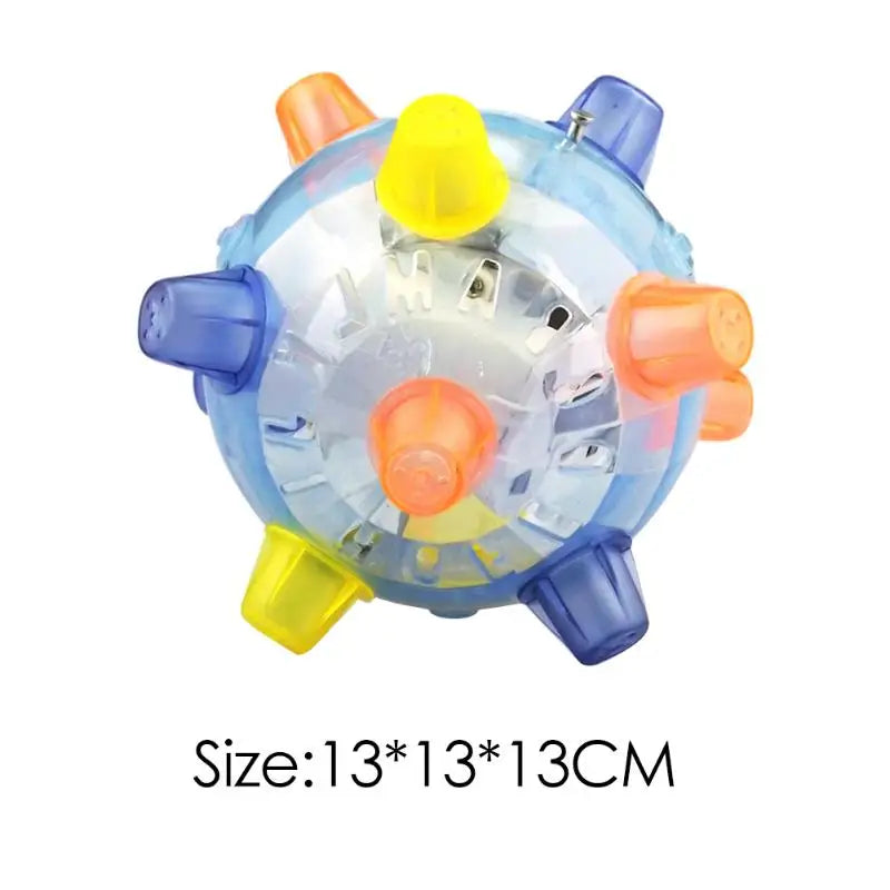 LED Flashing Bouncing Ball – Interactive Jumping Toy with Music for Dogs & Cats