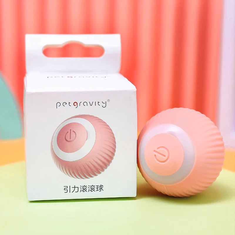 SmartPaws Interactive Self-Rolling Cat Ball Toy - Electric, Automatic, Pet Training & Fun
