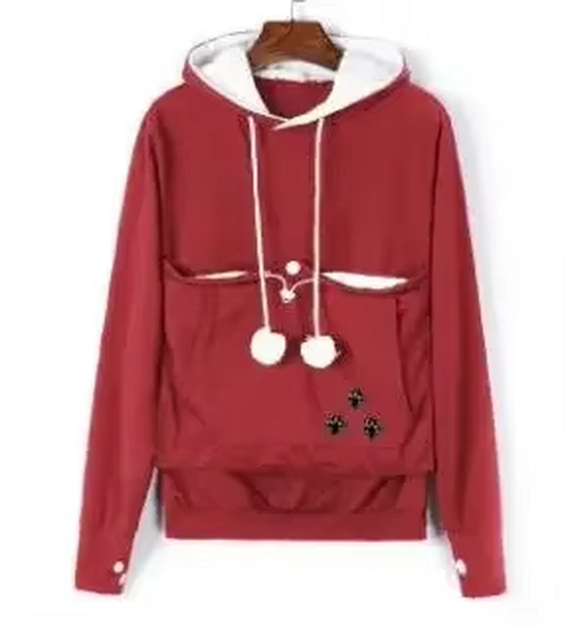 The Purr-fect Pouch Hoodie β Snuggle Your Pet Like a Marsupial in Style New