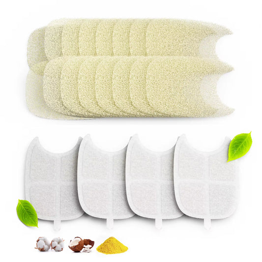 Replacement Filters for FS10PRO Stainless Steel Pet Water Fountain – 6-Layer Filtration System (4-Pack)