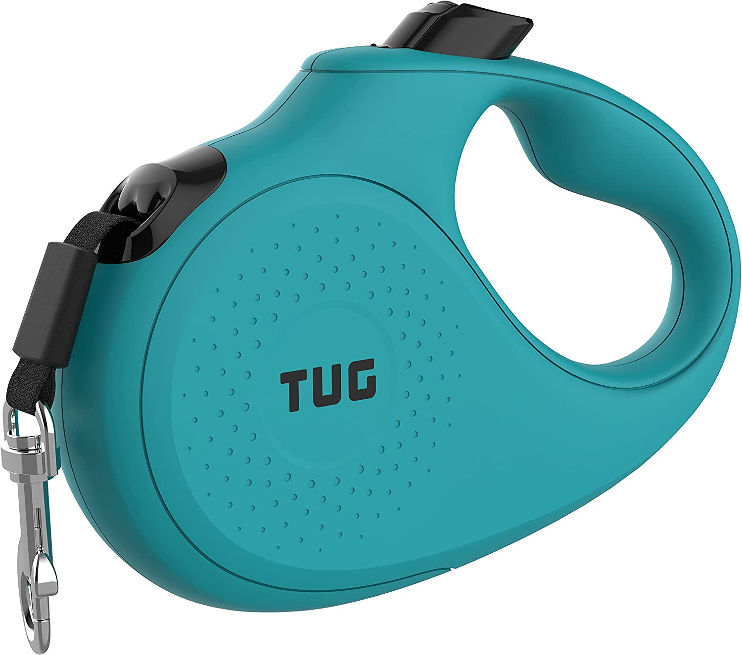 Retractable Dog Leash – 16ft Tangle-Free Nylon Tape, 360° Swivel, Durable Pet Walking Lead (Small, Aqua)