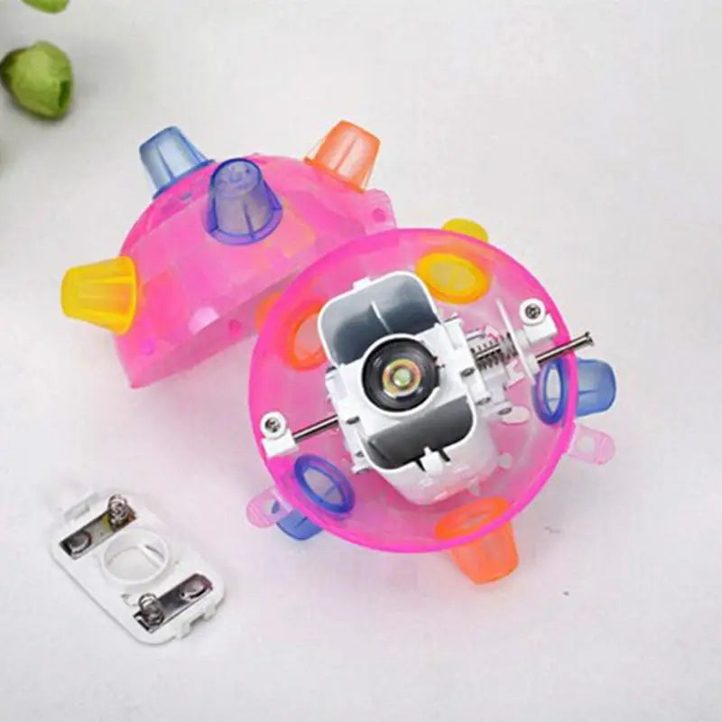 LED Flashing Bouncing Ball – Interactive Jumping Toy with Music for Dogs & Cats