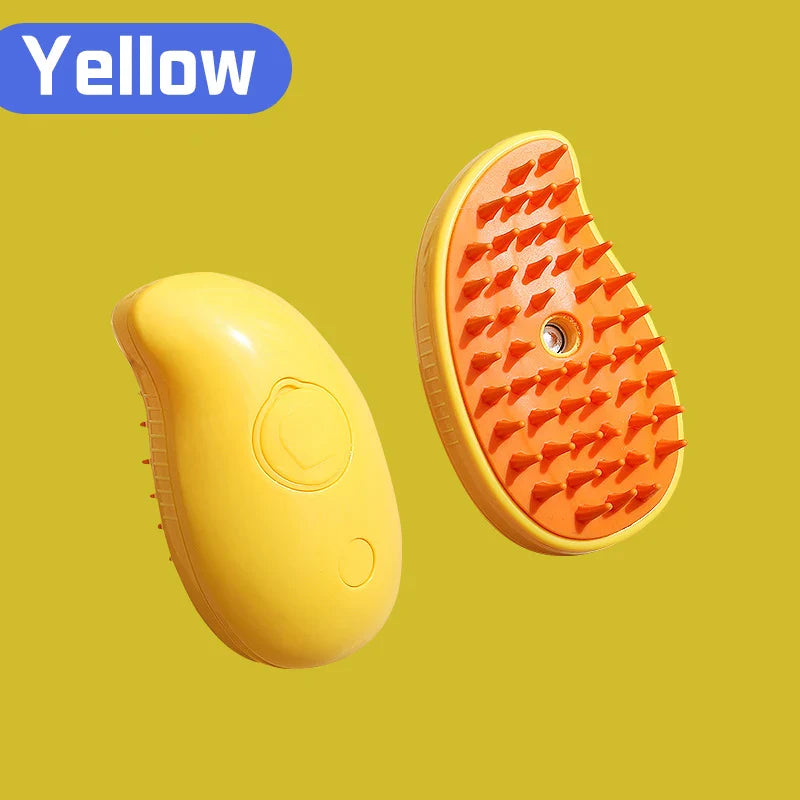 3-in-1 Pet Grooming Brush – Electric Steam & Spray Comb for Cats and Dogs, Hair Removal & Massage Tool