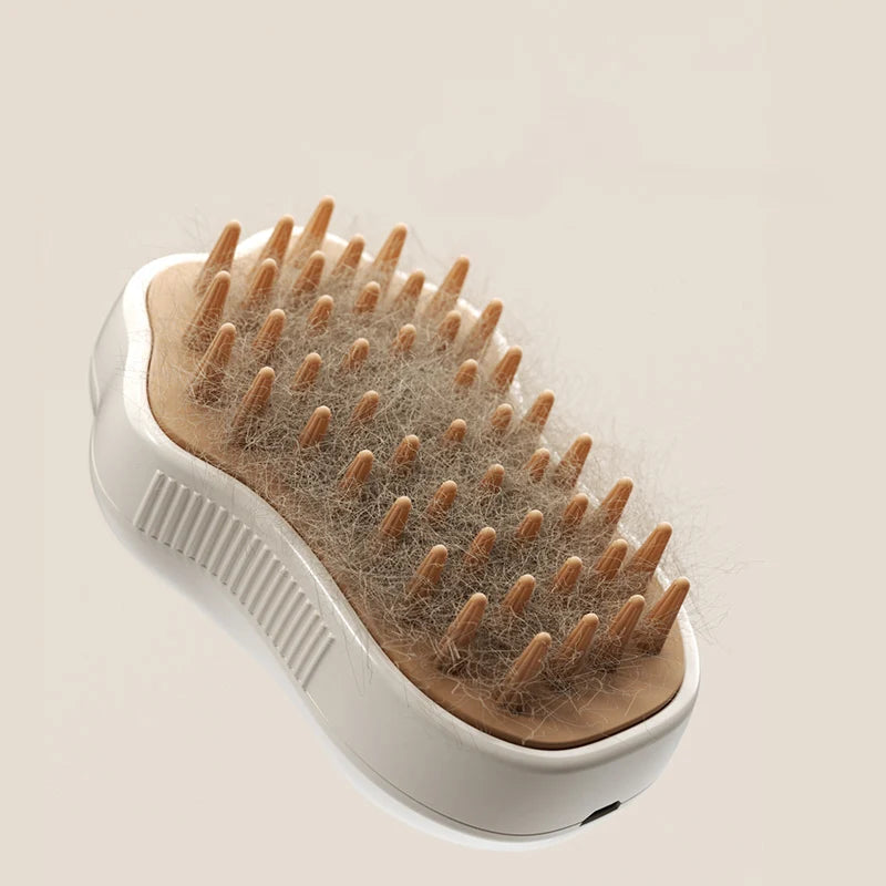3-in-1 Pet Grooming Brush – Electric Steam & Spray Comb for Cats and Dogs, Hair Removal & Massage Tool