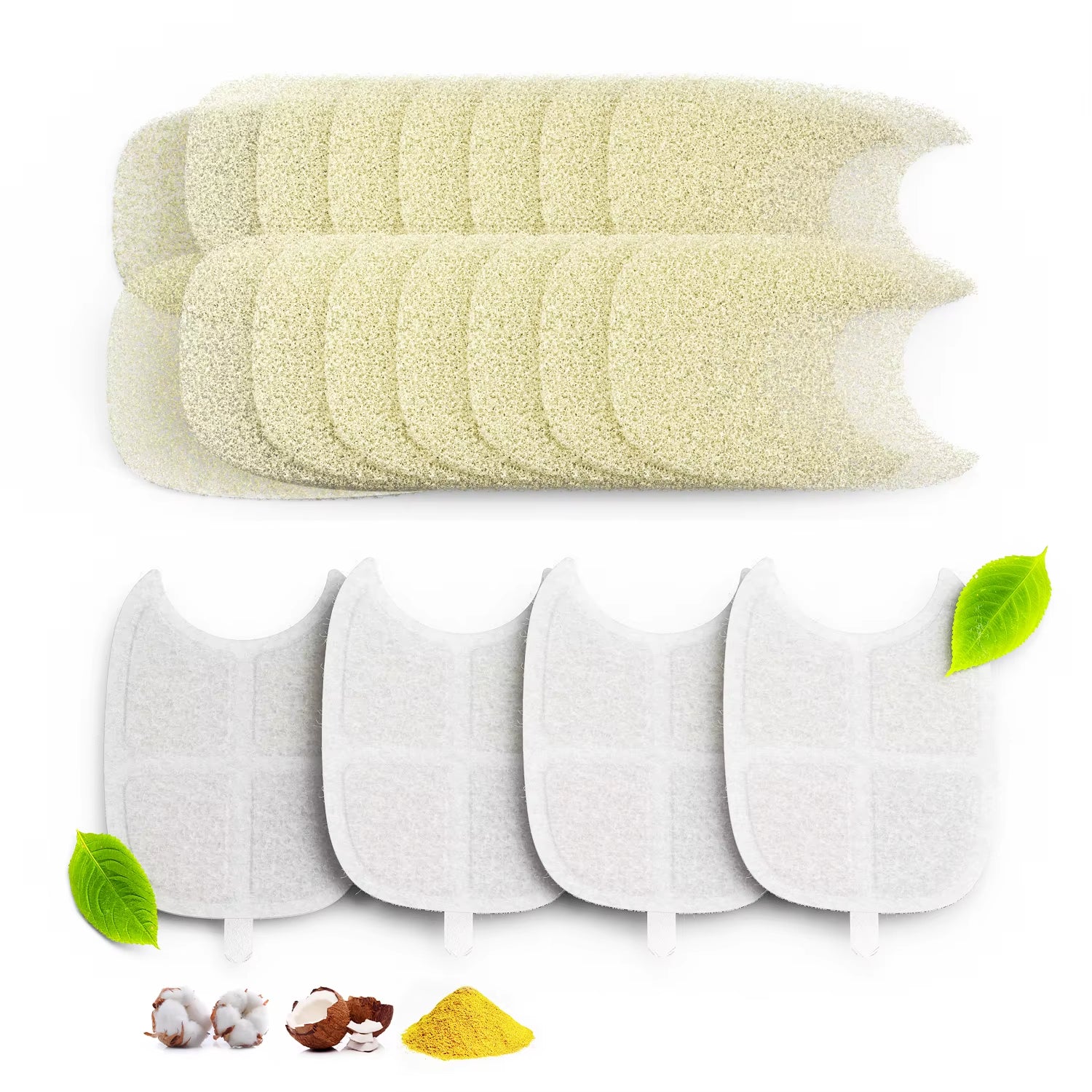 Replacement Filters for FS10PRO Stainless Steel Pet Water Fountain – 6-Layer Filtration System (4-Pack)